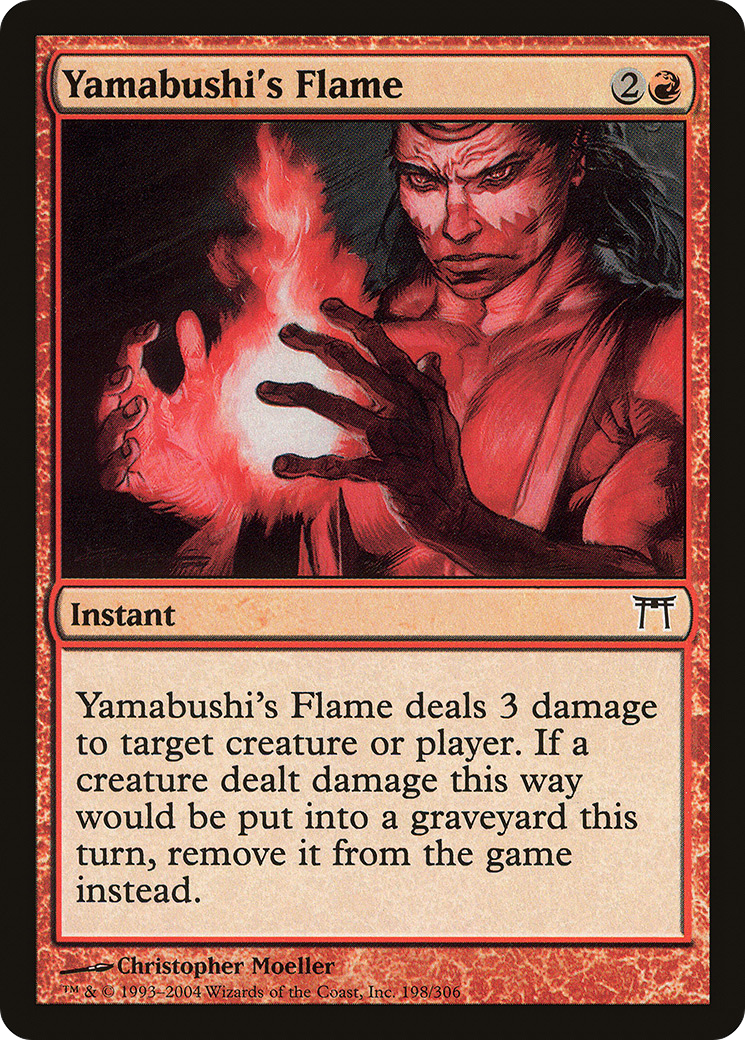 Yamabushi's Flame (CHK-198) - Champions of Kamigawa Foil - Premium MTG Single from Wizards of the Coast - Just $0.12! Shop now at Game Crave Tournament Store