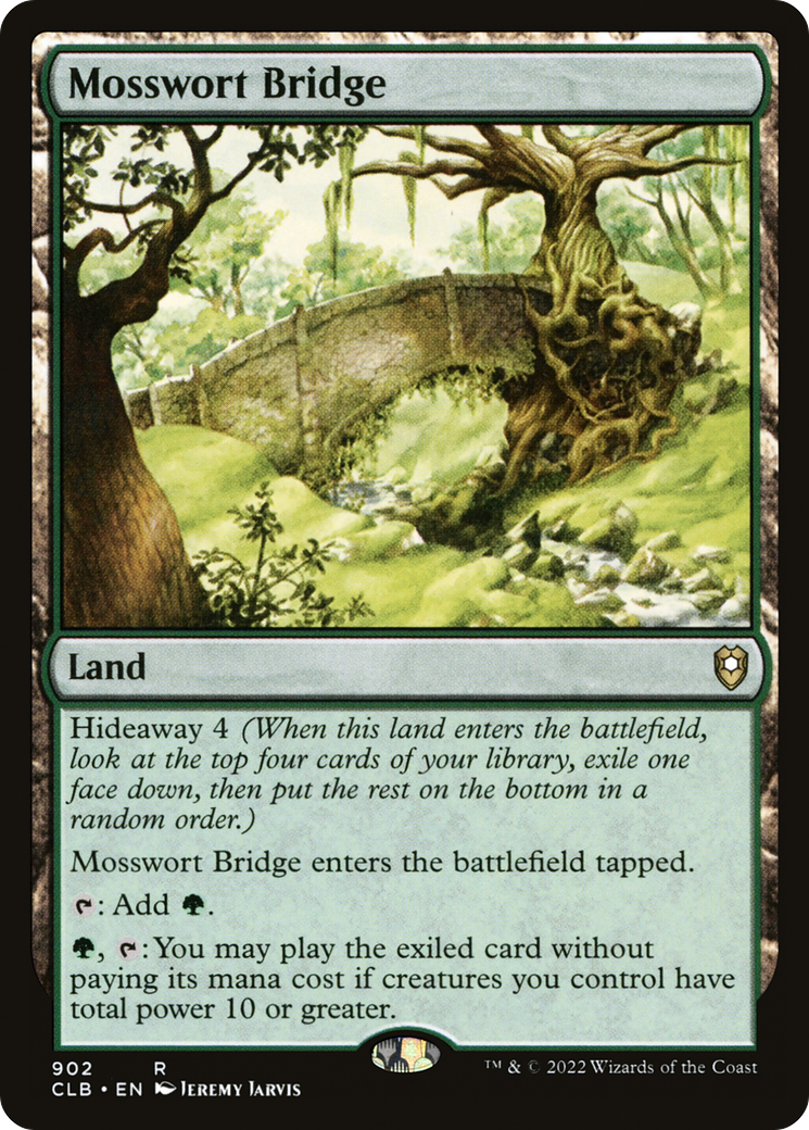 Mosswort Bridge (CLB-902) - Commander Legends: Battle for Baldur's Gate - Premium MTG Single from Wizards of the Coast - Just $0.25! Shop now at Game Crave Tournament Store