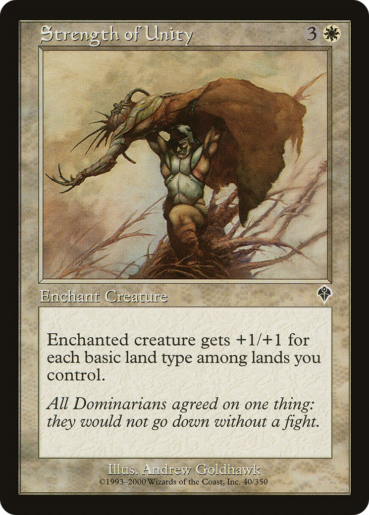 Strength of Unity (INV-040) - Invasion - Premium MTG Single from Wizards of the Coast - Just $0.08! Shop now at Game Crave Tournament Store