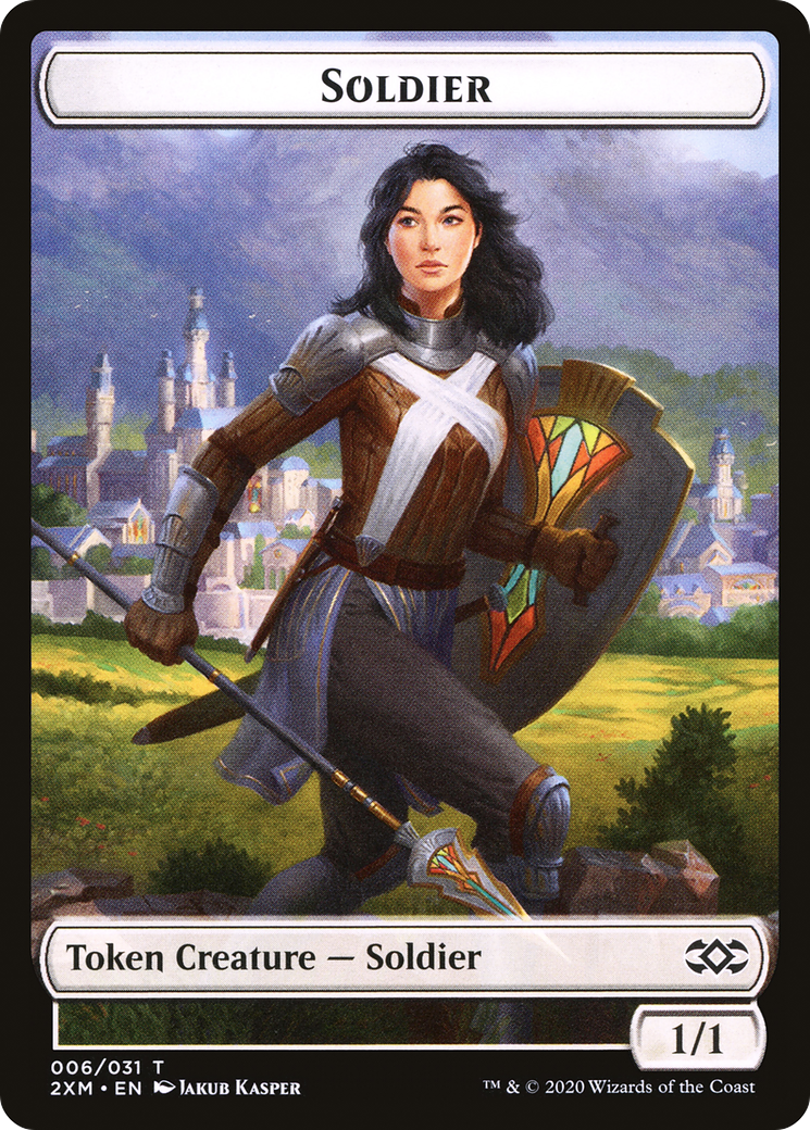 Soldier (T2XM-006) - Double Masters Tokens Foil - Premium MTG Single from Wizards of the Coast - Just $0! Shop now at Game Crave Tournament Store
