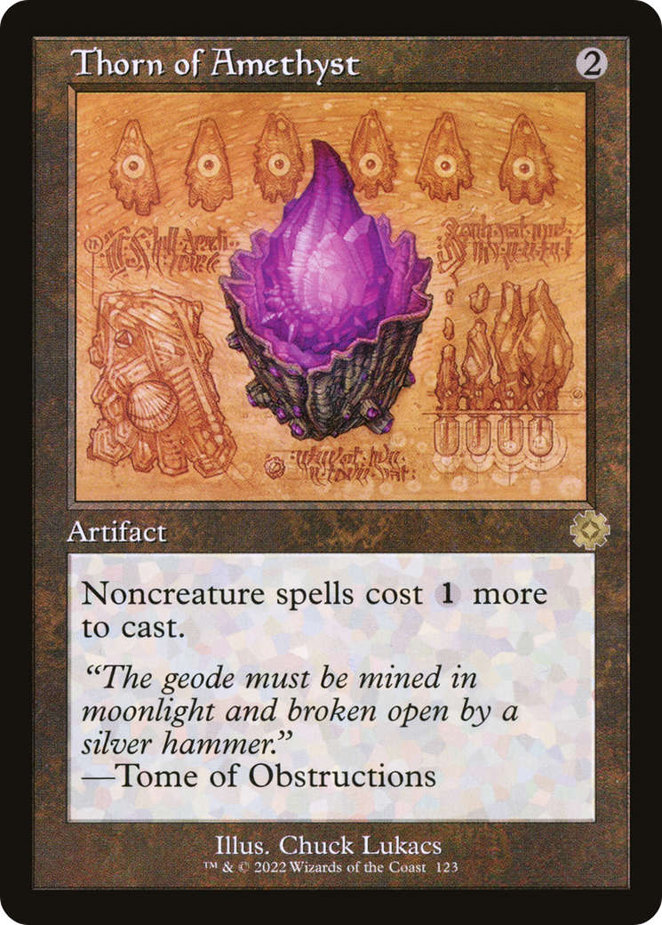 Thorn of Amethyst (BRR-123) - The Brothers' War Retro Artifacts Foil - Premium MTG Single from Wizards of the Coast - Just $0.19! Shop now at Game Crave Tournament Store
