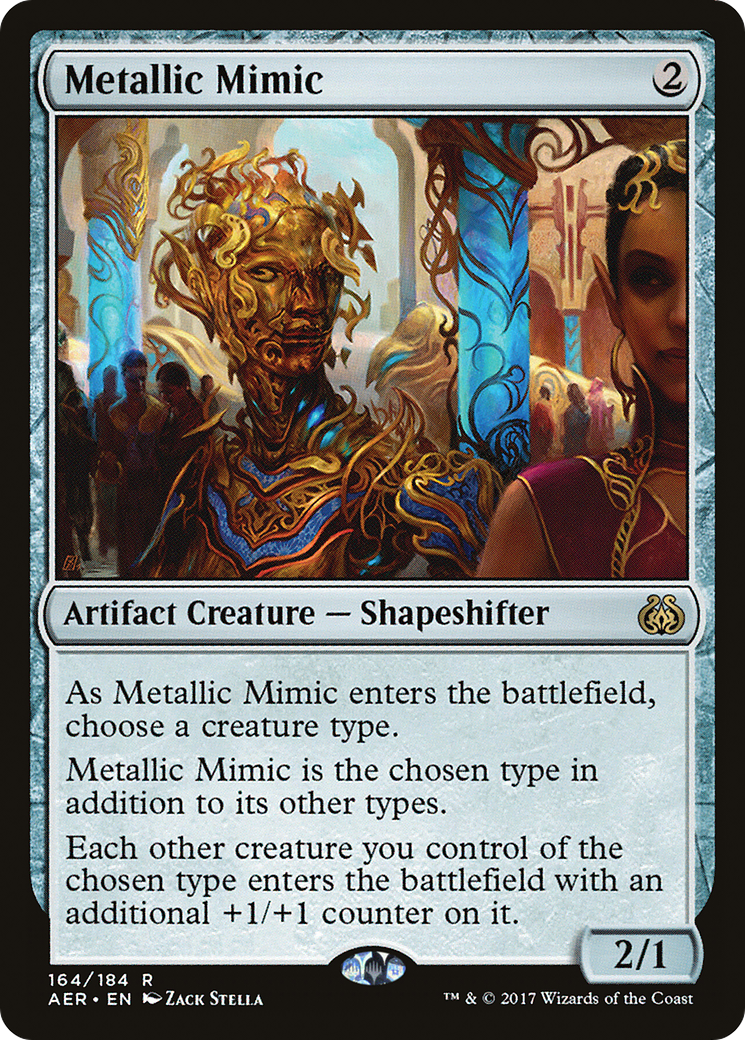 Metallic Mimic (AER-164) - Aether Revolt Foil - Premium MTG Single from Wizards of the Coast - Just $2.44! Shop now at Game Crave Tournament Store
