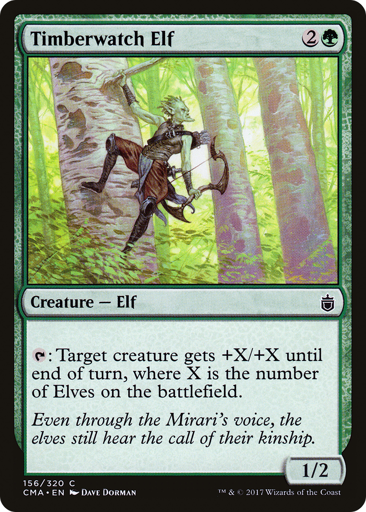 Timberwatch Elf (CMA-156) - Commander Anthology - Premium MTG Single from Wizards of the Coast - Just $0.14! Shop now at Game Crave Tournament Store