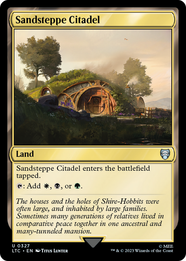 Sandsteppe Citadel (LTC-327) - Tales of Middle-earth Commander - Premium MTG Single from Wizards of the Coast - Just $0.26! Shop now at Game Crave Tournament Store
