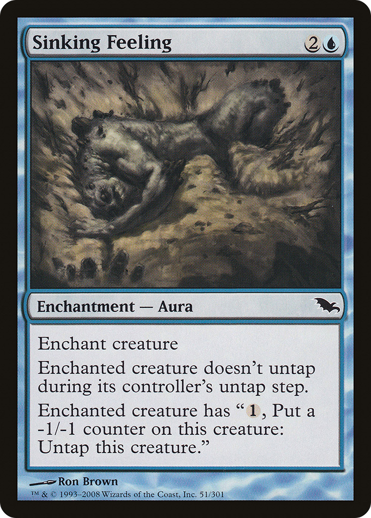 Sinking Feeling (SHM-051) - Shadowmoor Foil - Premium MTG Single from Wizards of the Coast - Just $0.17! Shop now at Game Crave Tournament Store