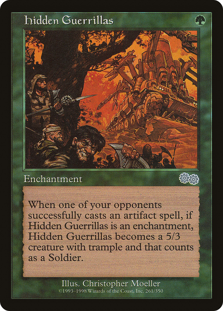Hidden Guerrillas (USG-261) - Urza's Saga - Premium MTG Single from Wizards of the Coast - Just $0.08! Shop now at Game Crave Tournament Store