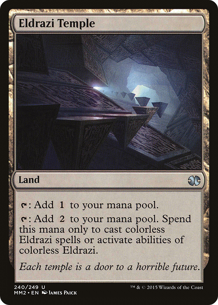 Eldrazi Temple (MM2-240) - Modern Masters 2015 - Premium MTG Single from Wizards of the Coast - Just $1.18! Shop now at Game Crave Tournament Store