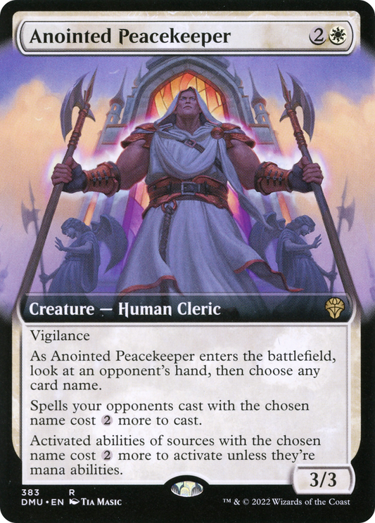 Anointed Peacekeeper (DMU-383) - Dominaria United: (Extended Art) - Premium MTG Single from Wizards of the Coast - Just $0.15! Shop now at Game Crave Tournament Store