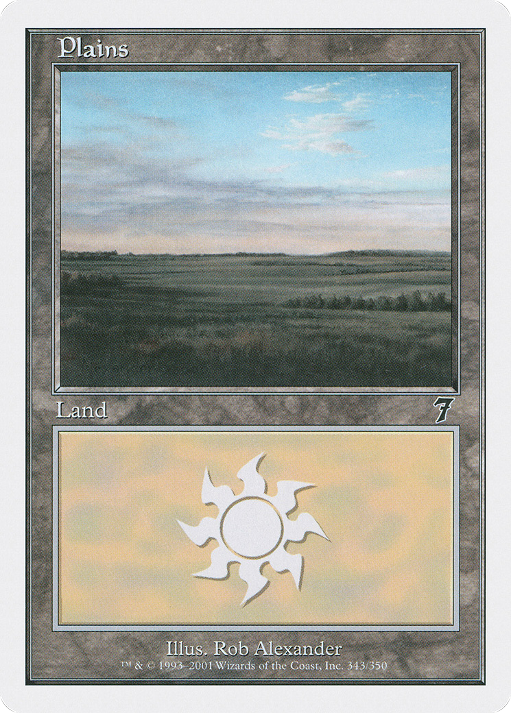 Plains (7ED-343) - Seventh Edition - Premium MTG Single from Wizards of the Coast - Just $0.08! Shop now at Game Crave Tournament Store