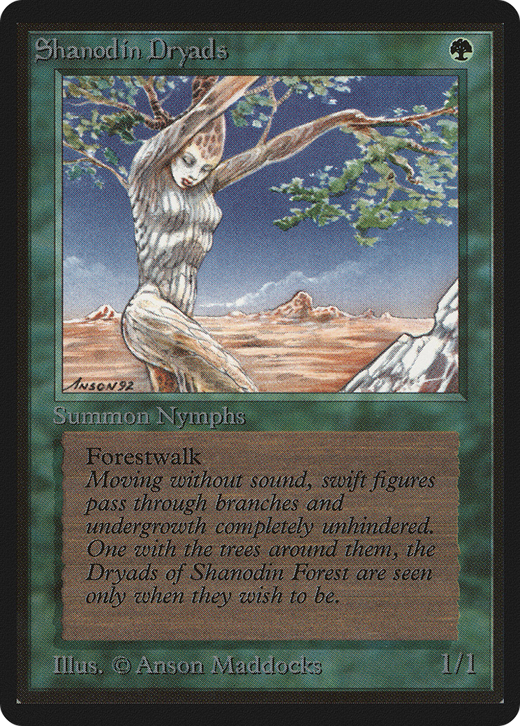 Shanodin Dryads (LEB-217) - Limited Edition Beta - Premium MTG Single from Wizards of the Coast - Just $1.20! Shop now at Game Crave Tournament Store