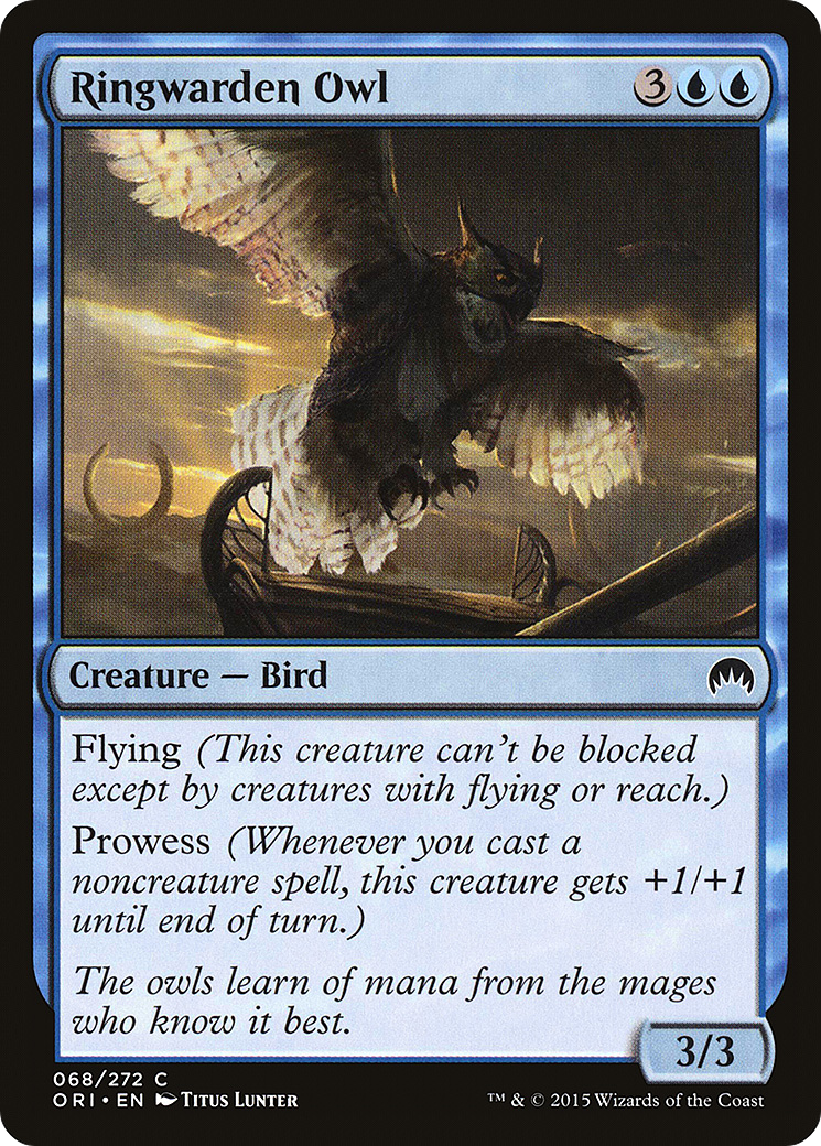 Ringwarden Owl (ORI-068) - Magic Origins - Premium MTG Single from Wizards of the Coast - Just $0.08! Shop now at Game Crave Tournament Store