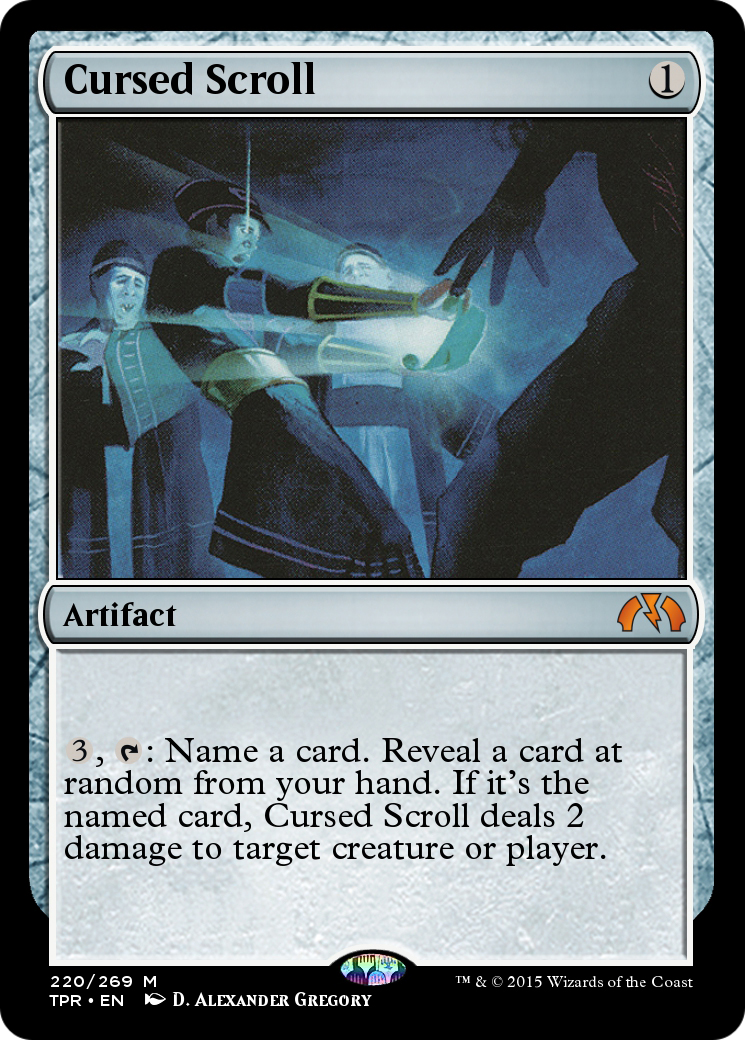 Cursed Scroll (TPR-220) - Tempest Remastered - Premium MTG Single from Wizards of the Coast - Just $0! Shop now at Game Crave Tournament Store