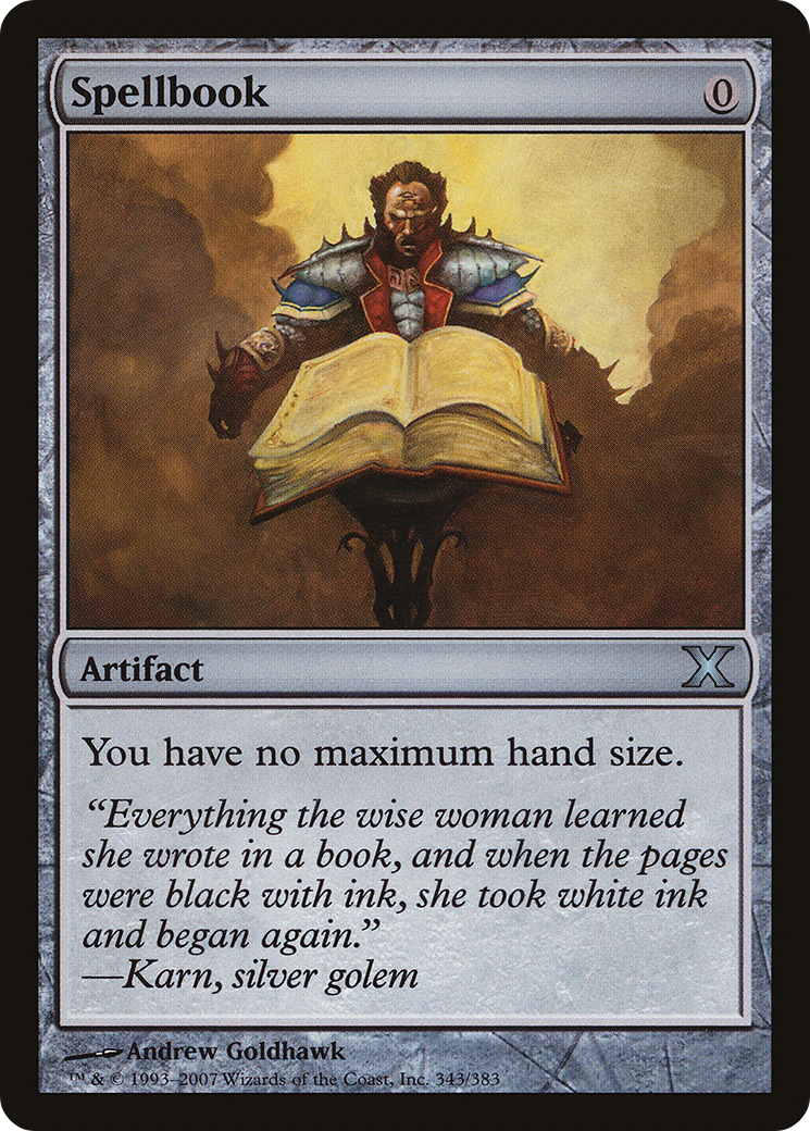 Spellbook (10E-343) - Tenth Edition Foil - Premium MTG Single from Wizards of the Coast - Just $2.71! Shop now at Game Crave Tournament Store