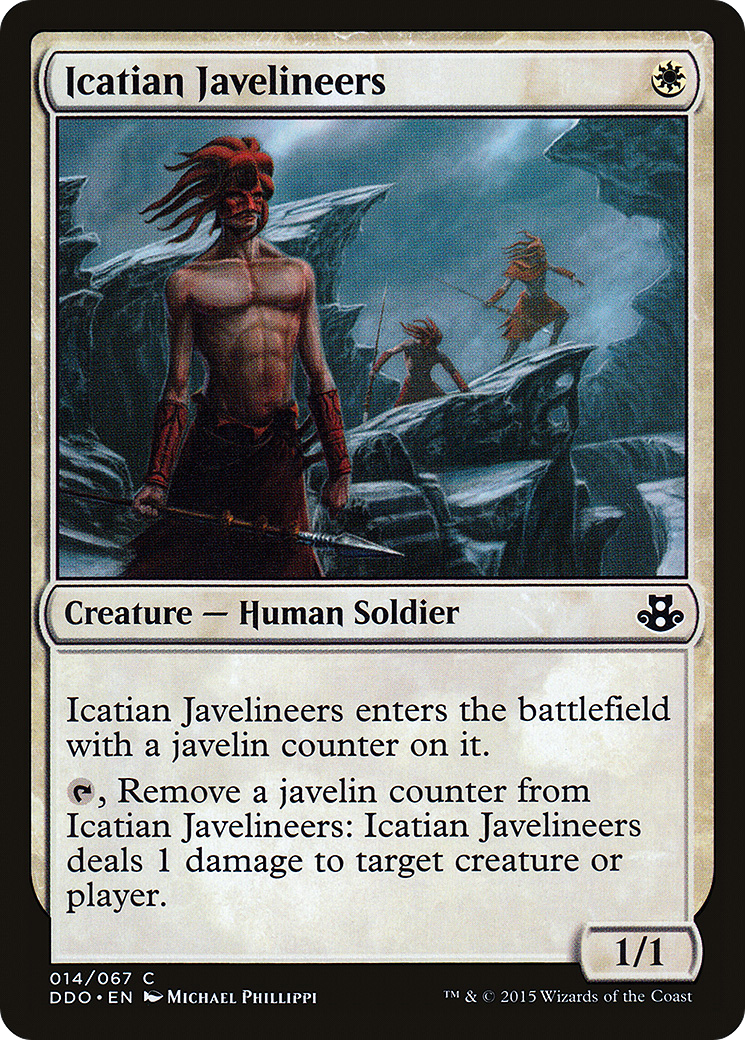 Icatian Javelineers (DDO-014) - Duel Decks: Elspeth vs. Kiora - Premium MTG Single from Wizards of the Coast - Just $0.08! Shop now at Game Crave Tournament Store