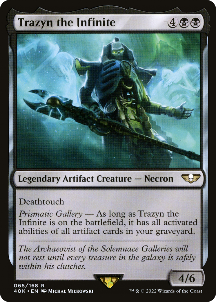 Trazyn the Infinite (40K-065) - Warhammer 40,000 Commander - Premium MTG Single from Wizards of the Coast - Just $0.34! Shop now at Game Crave Tournament Store