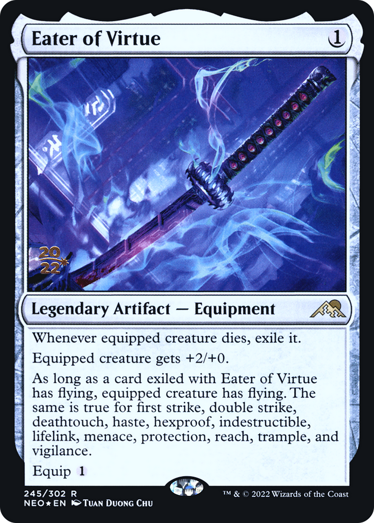 Eater of Virtue (PNEO-245S) - Kamigawa: Neon Dynasty Promos Foil - Premium MTG Single from Wizards of the Coast - Just $0.62! Shop now at Game Crave Tournament Store