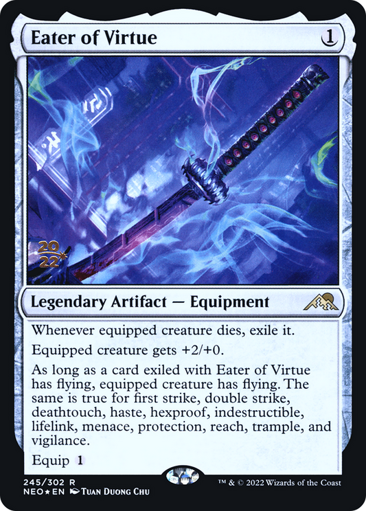 Eater of Virtue (PNEO-245S) - Kamigawa: Neon Dynasty Promos Foil - Premium MTG Single from Wizards of the Coast - Just $0.62! Shop now at Game Crave Tournament Store