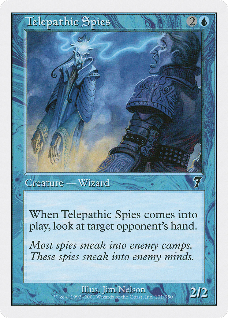 Telepathic Spies (7ED-101) - Seventh Edition - Premium MTG Single from Wizards of the Coast - Just $0.09! Shop now at Game Crave Tournament Store