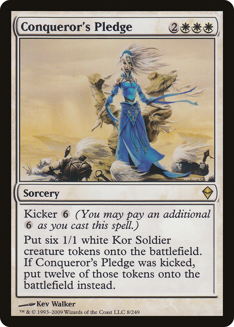 Conqueror's Pledge (ZEN-008) - Zendikar Foil - Premium MTG Single from Wizards of the Coast - Just $0.20! Shop now at Game Crave Tournament Store