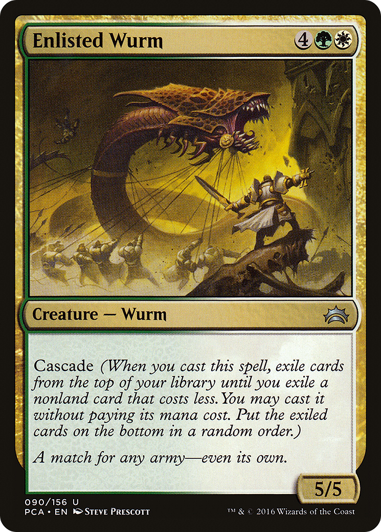 Enlisted Wurm (PCA-090) - Planechase Anthology - Premium MTG Single from Wizards of the Coast - Just $0.33! Shop now at Game Crave Tournament Store