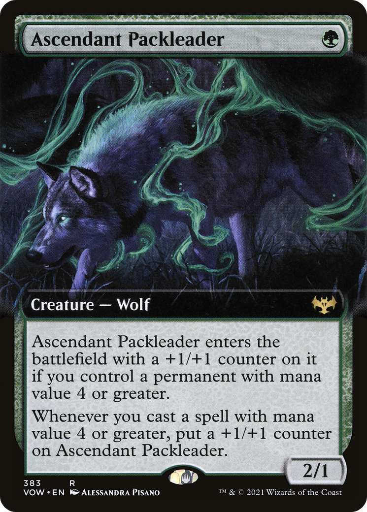 Ascendant Packleader (VOW-383) - Innistrad: Crimson Vow: (Extended Art) - Premium MTG Single from Wizards of the Coast - Just $0.11! Shop now at Game Crave Tournament Store