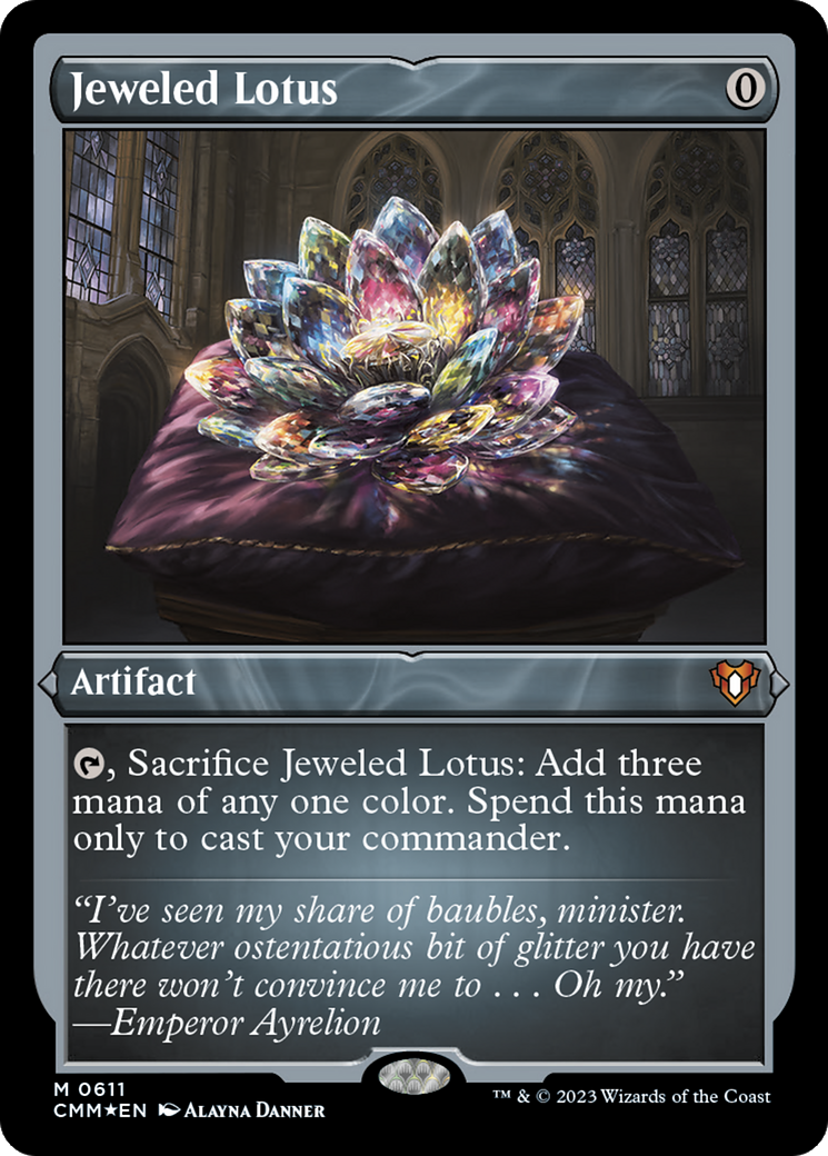 Jeweled Lotus (CMM-611) - Commander Masters Etched Foil - Premium MTG Single from Wizards of the Coast - Just $25.34! Shop now at Game Crave Tournament Store