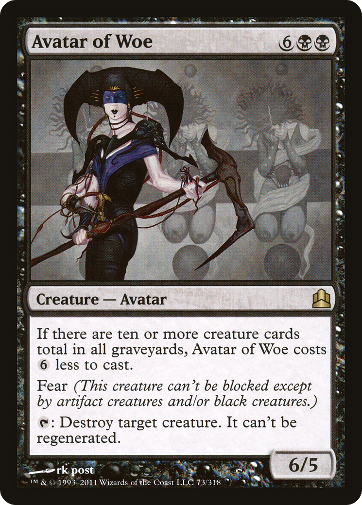 Avatar of Woe (CMD-073) - Commander 2011 - Premium MTG Single from Wizards of the Coast - Just $0.63! Shop now at Game Crave Tournament Store