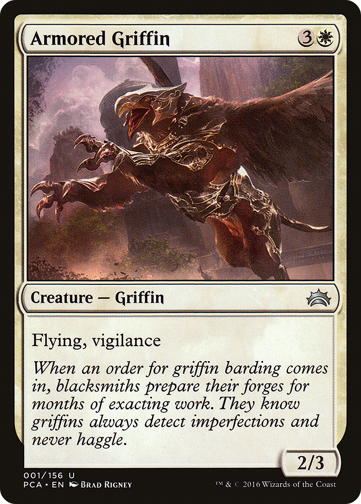 Armored Griffin (PCA-001) - Planechase Anthology - Premium MTG Single from Wizards of the Coast - Just $0.08! Shop now at Game Crave Tournament Store