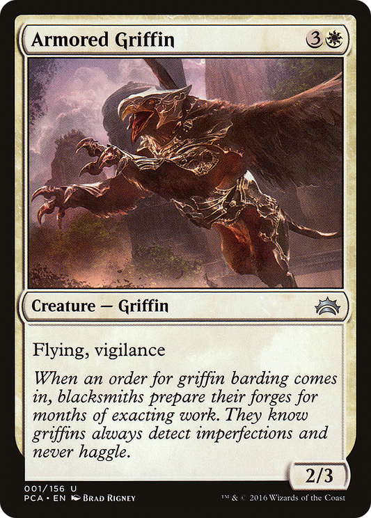 Armored Griffin (PCA-001) - Planechase Anthology - Premium MTG Single from Wizards of the Coast - Just $0.08! Shop now at Game Crave Tournament Store