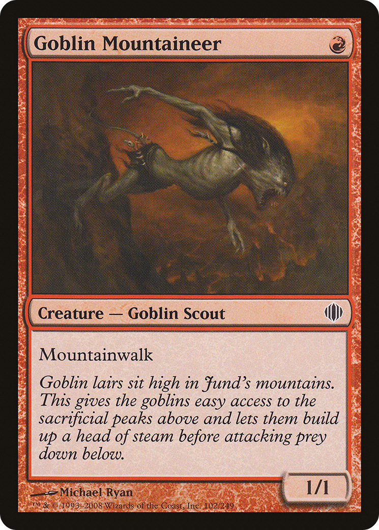 Goblin Mountaineer (ALA-102) - Shards of Alara - Premium MTG Single from Wizards of the Coast - Just $0.08! Shop now at Game Crave Tournament Store