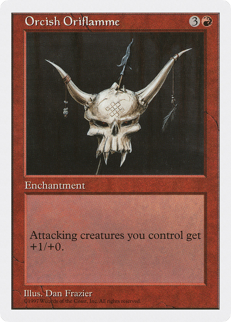 Orcish Oriflamme (5ED-257) - Fifth Edition - Premium MTG Single from Wizards of the Coast - Just $0.25! Shop now at Game Crave Tournament Store