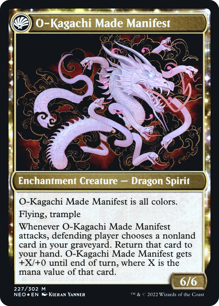 The Kami War // O-Kagachi Made Manifest (PNEO-227S) - Kamigawa: Neon Dynasty Promos: (fandfc) Foil - Premium MTG Single from Wizards of the Coast - Just $0.81! Shop now at Game Crave Tournament Store