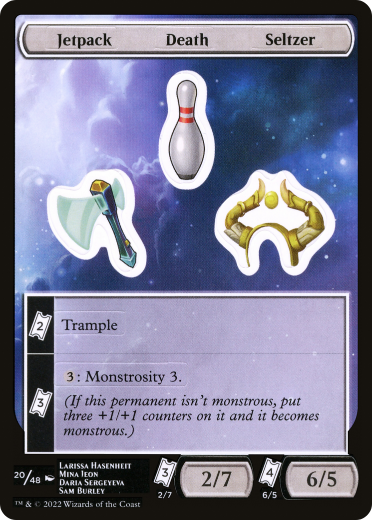 Jetpack Death Seltzer (SUNF-020) - Unfinity Sticker Sheets - Premium MTG Single from Wizards of the Coast - Just $0.08! Shop now at Game Crave Tournament Store