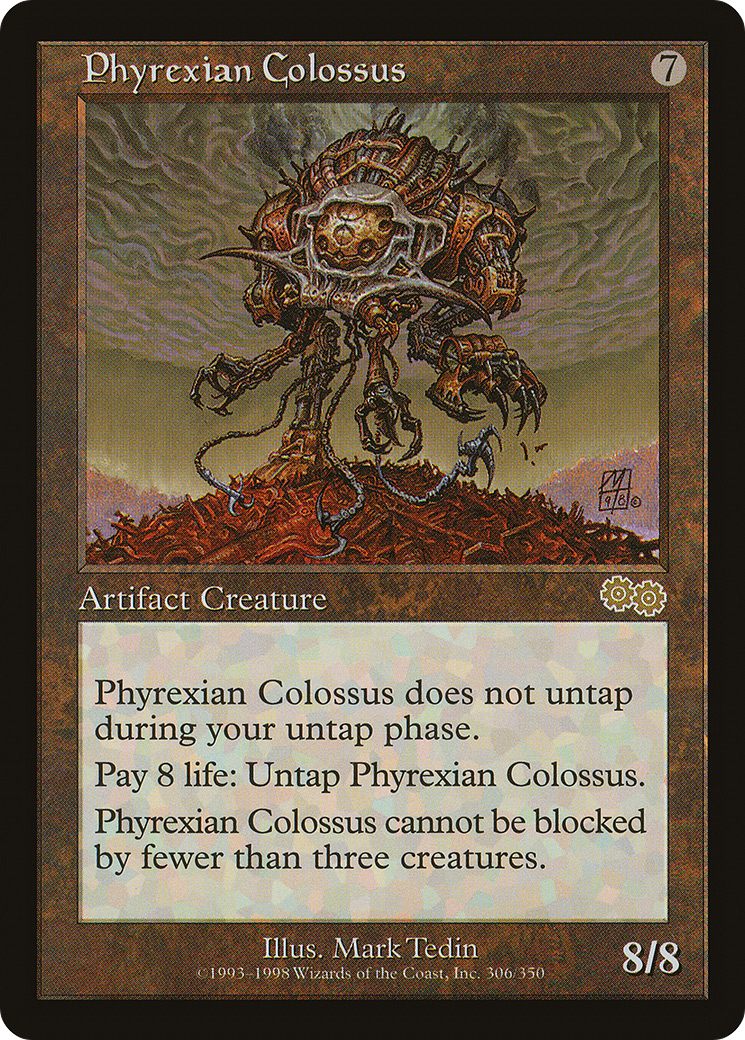 Phyrexian Colossus (USG-305) - Urza's Saga - Premium MTG Single from Wizards of the Coast - Just $0.86! Shop now at Game Crave Tournament Store
