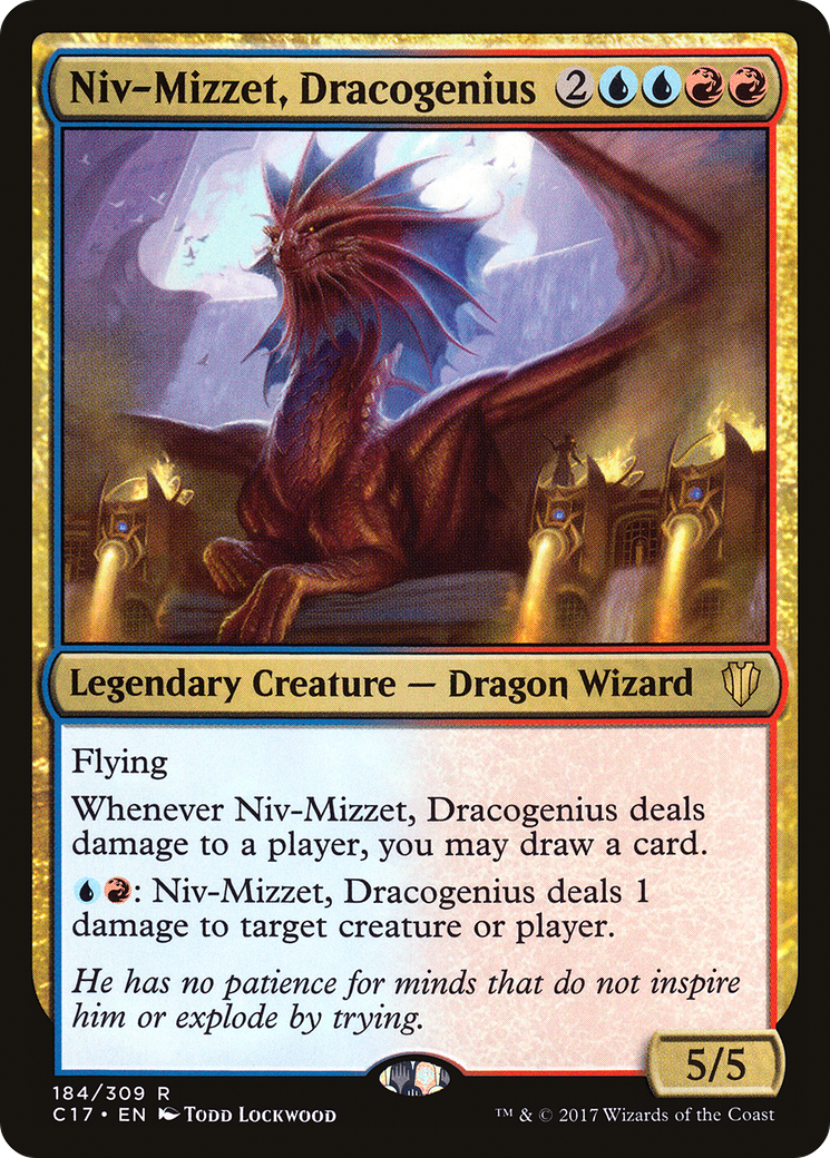 Niv-Mizzet, Dracogenius (C17-184) - Commander 2017 - Premium MTG Single from Wizards of the Coast - Just $0.23! Shop now at Game Crave Tournament Store