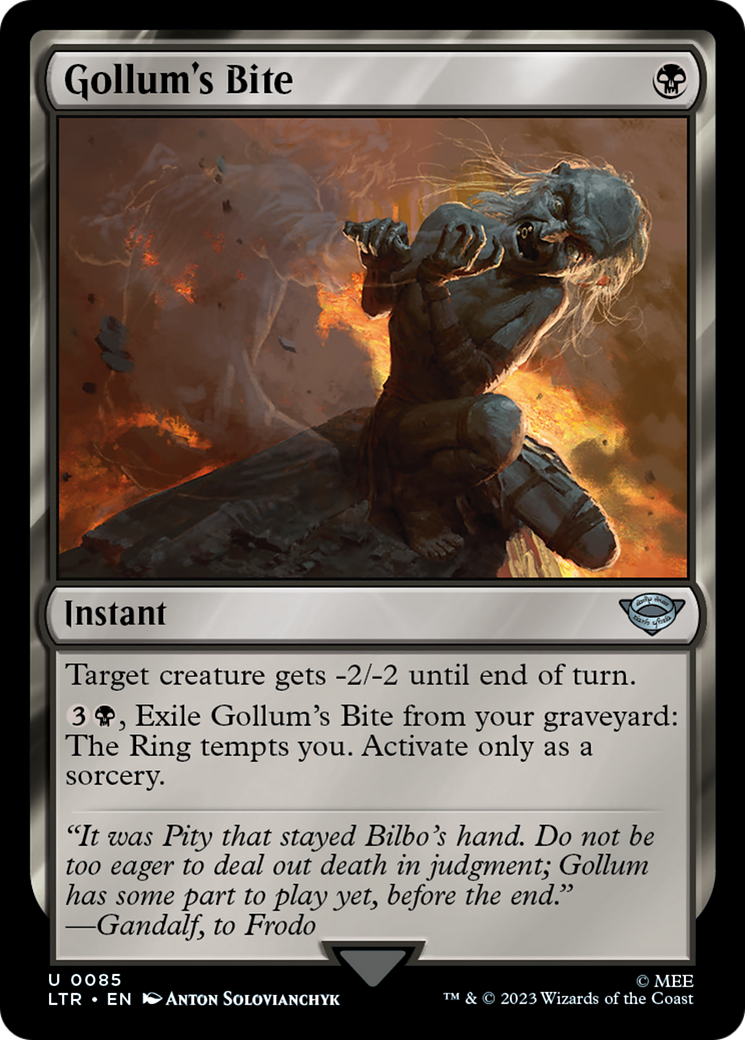 Gollum's Bite (LTR-085) - The Lord of the Rings: Tales of Middle-earth - Premium MTG Single from Wizards of the Coast - Just $0.08! Shop now at Game Crave Tournament Store