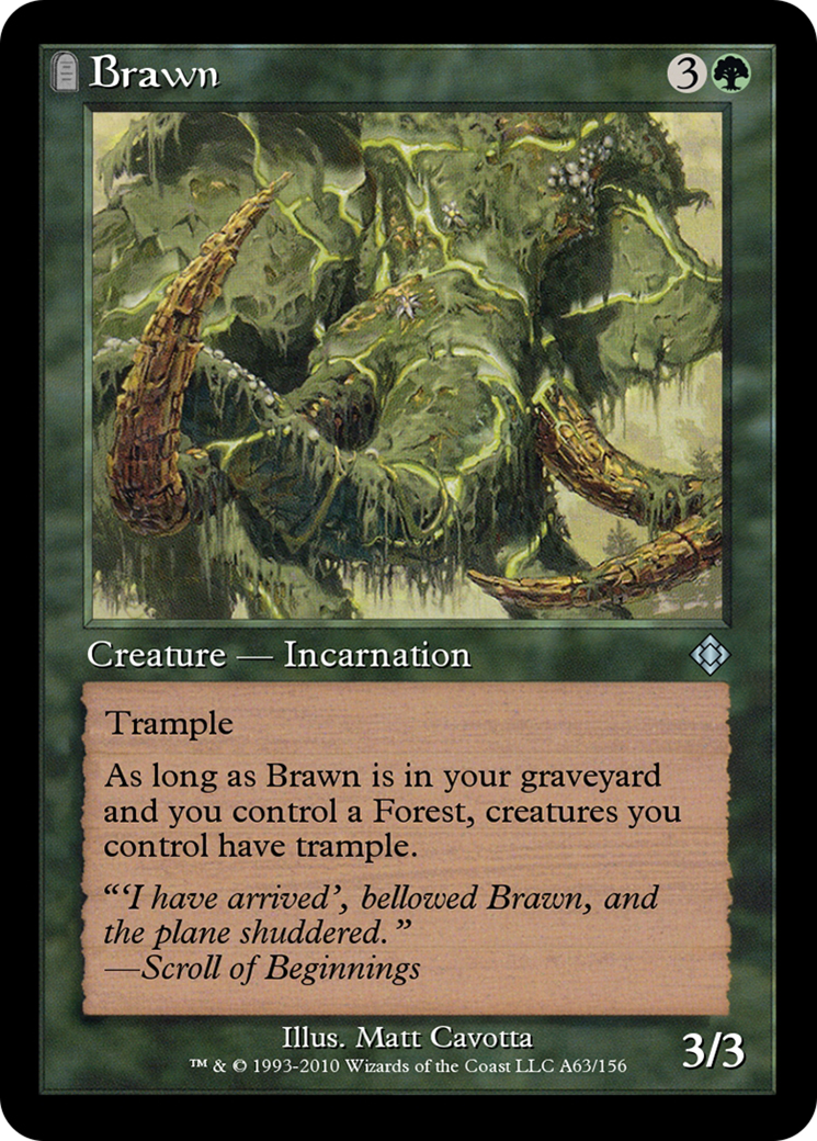 Brawn (TD0-A63) - Magic Online Theme Decks: (tombstone) - Premium MTG Single from Wizards of the Coast - Just $0! Shop now at Game Crave Tournament Store