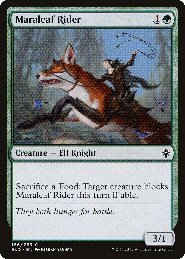 Maraleaf Rider (ELD-166) - Throne of Eldraine Foil - Premium MTG Single from Wizards of the Coast - Just $0.08! Shop now at Game Crave Tournament Store