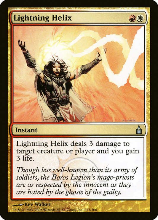 Lightning Helix (RAV-213) - Ravnica: City of Guilds - Premium MTG Single from Wizards of the Coast - Just $0.76! Shop now at Game Crave Tournament Store
