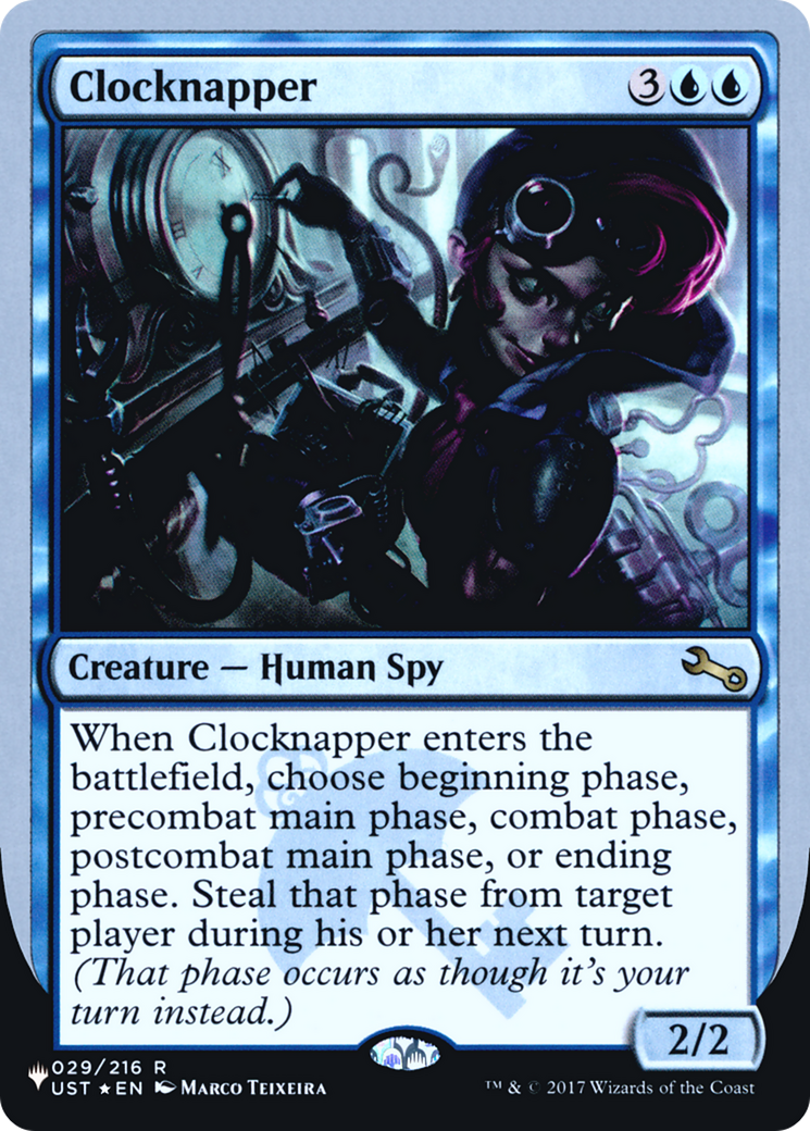 Clocknapper (UPLIST-014) - The List (Unfinity Foil Edition) Foil - Premium MTG Single from Wizards of the Coast - Just $0.25! Shop now at Game Crave Tournament Store