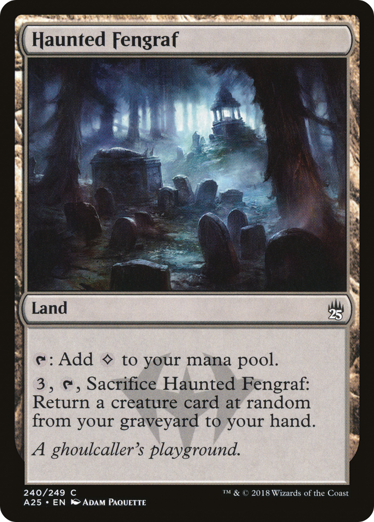 Haunted Fengraf (A25-240) - Masters 25 Foil - Premium MTG Single from Wizards of the Coast - Just $0.29! Shop now at Game Crave Tournament Store