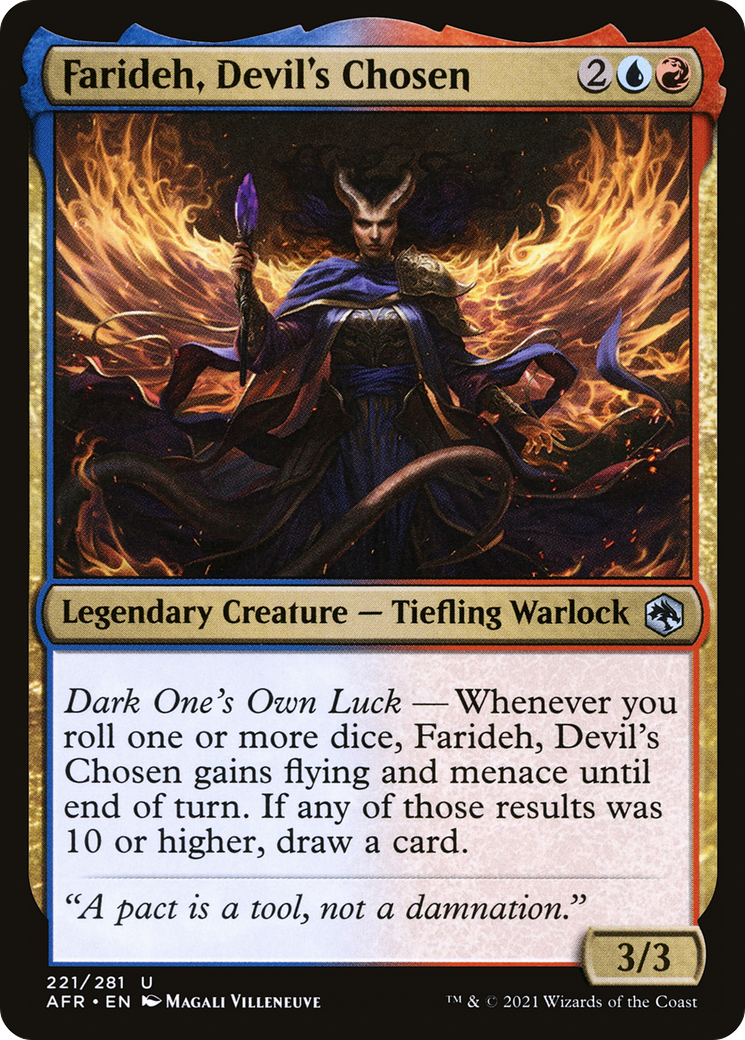 Farideh, Devil's Chosen (AFR-221) - Adventures in the Forgotten Realms - Premium MTG Single from Wizards of the Coast - Just $0.08! Shop now at Game Crave Tournament Store