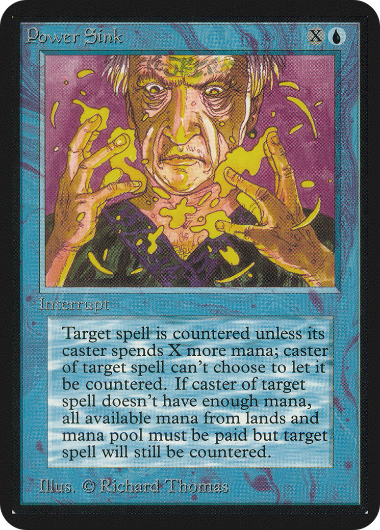 Power Sink (LEA-072) - Limited Edition Alpha - Premium MTG Single from Wizards of the Coast - Just $10.75! Shop now at Game Crave Tournament Store