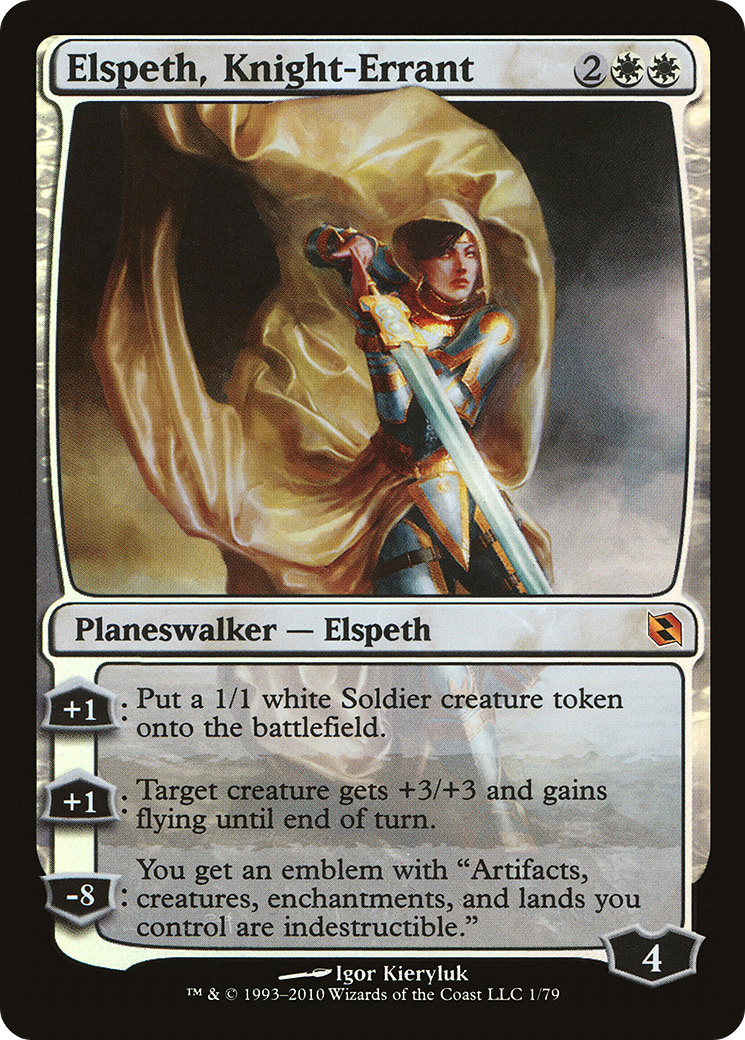 Elspeth, Knight-Errant (DDF-001) - Duel Decks: Elspeth vs. Tezzeret Foil - Premium MTG Single from Wizards of the Coast - Just $5.70! Shop now at Game Crave Tournament Store