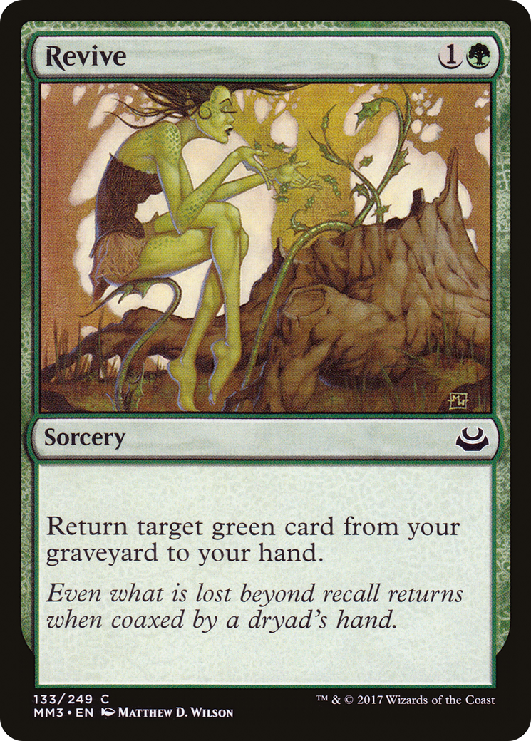 Revive (MM3-133) - Modern Masters 2017 - Premium MTG Single from Wizards of the Coast - Just $0.25! Shop now at Game Crave Tournament Store