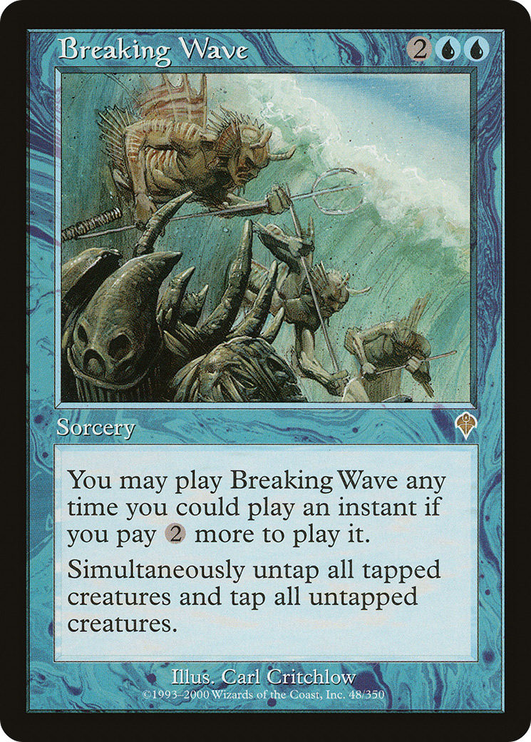 Breaking Wave (INV-048) - Invasion - Premium MTG Single from Wizards of the Coast - Just $0.58! Shop now at Game Crave Tournament Store