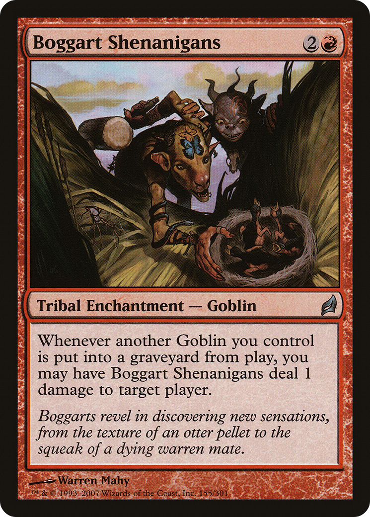 Boggart Shenanigans (LRW-155) - Lorwyn Foil - Premium MTG Single from Wizards of the Coast - Just $6.97! Shop now at Game Crave Tournament Store