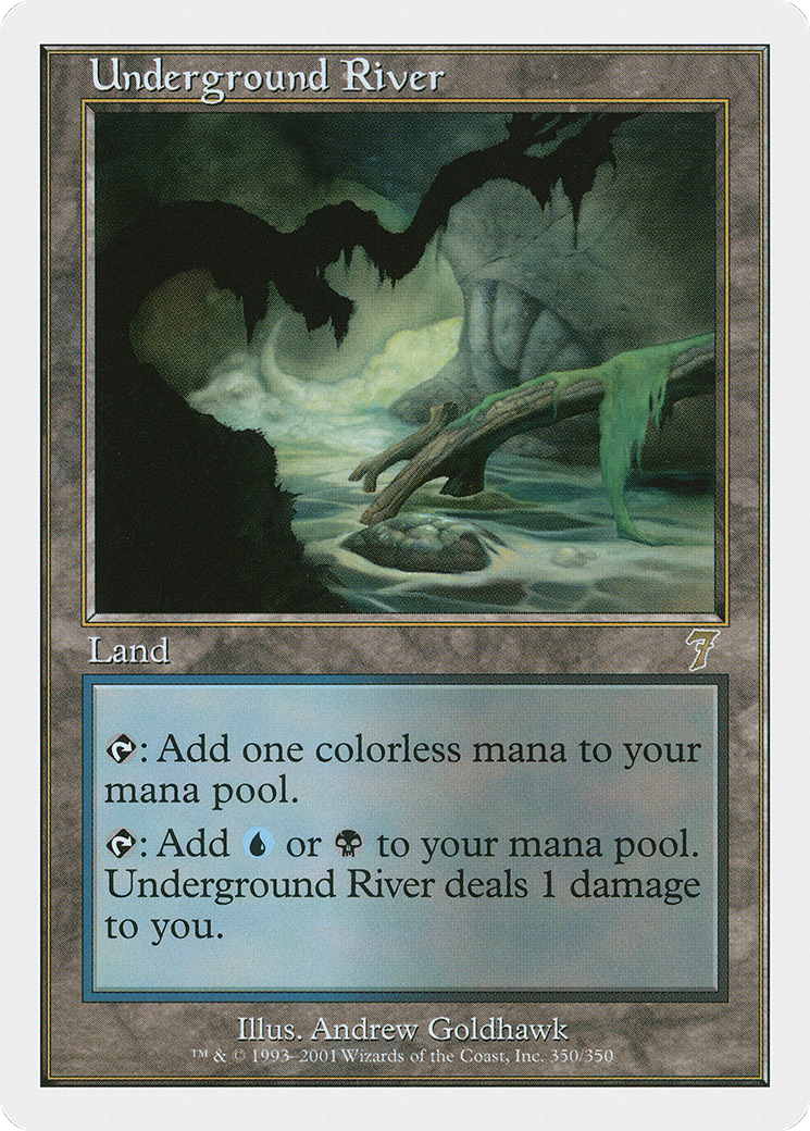 Underground River (7ED-350) - Seventh Edition - Premium MTG Single from Wizards of the Coast - Just $5.15! Shop now at Game Crave Tournament Store