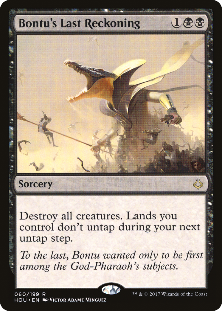 Bontu's Last Reckoning (HOU-060) - Hour of Devastation - Premium MTG Single from Wizards of the Coast - Just $0.36! Shop now at Game Crave Tournament Store