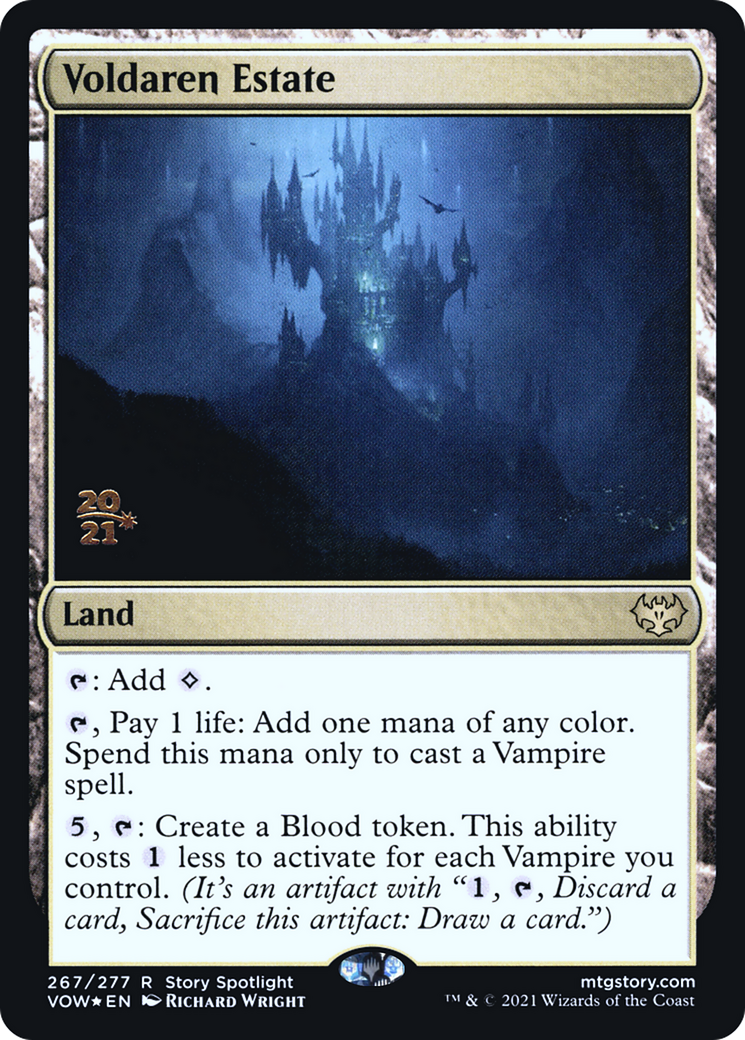 Voldaren Estate (PVOW-267S) - Innistrad: Crimson Vow Promos Foil - Premium MTG Single from Wizards of the Coast - Just $0.22! Shop now at Game Crave Tournament Store